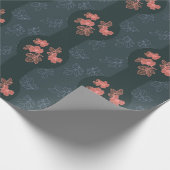 ダークゴシックバラパターン ラッピングペーパー (角)