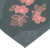 ダークゴシックバラパターン ロングテーブルランナー (コーナー)