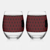 ダークゴシックバラ結婚ズ ステムなしワイングラス (右)