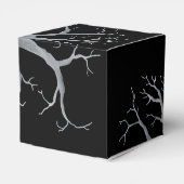 ダークゴシックフォレストパーソナライズされた結婚式の引き出物ボックス フェイバーボックス (裏面サイド)