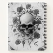 ダークゴシックフローラバラスカル ノートブック (裏面)