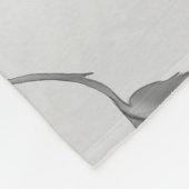 ダークゴシックフローラバラスカル フリースブランケット (角)