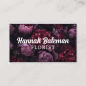 ダークゴシックフローラフローリスト 名刺 (正面)