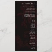 ダークゴシックフローラブルゴーニュ結婚ーズ プログラム (裏面)