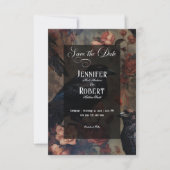 ダークゴシックヴィンテージ赤面フローラ&ブラックラヴェンス セーブザデート (正面)