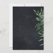 ダークゴシック植物デザイン 招待状 (裏面)