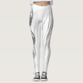 ダークゴシック様式のミスティ陰陽バンパイアスカル レギンス (正面)