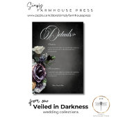 ダークゴシック神秘的にミュートされたフローラぼやけ詳細 エンクロージャーカード