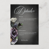 ダークゴシック神秘的にミュートされたフローラぼやけ詳細 エンクロージャーカード (正面)