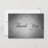 ダークゴシック黒水色ガ結婚ス サンキューカード (正面)