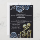 ダークゴシック ハロウィン カップル シャワー  招待状 (正面)