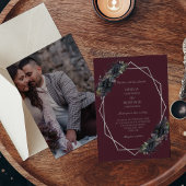 ダークゴシッフォーマルクフローラ結婚写真 招待状