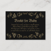 ダークゴビクトリアンシックハロウィーンベイビーシャワー エンクロージャーカード (正面)