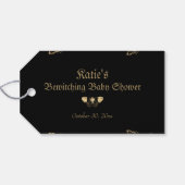 ダークゴビクトリアンシックハロウィーンベイビーシャワー ギフトタグ (裏面横)