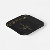 ダークゴビクトリアンシックハロウィーンベイビーシャワー ペーパープレート (傾斜あり)