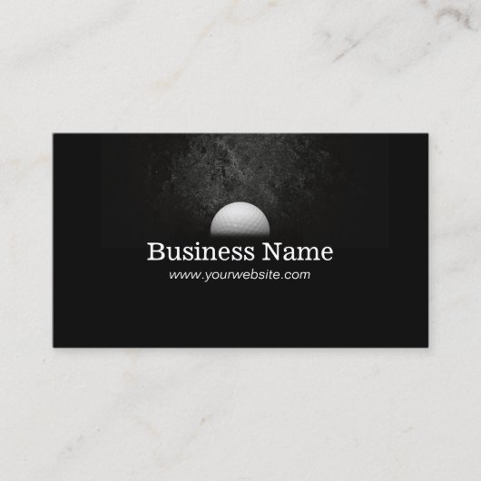 ダークゴルフのゴルフボモダンールインストラクター 名刺 (正面)