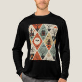 ダークゴースト柄 トライブレンドTシャツ (正面)