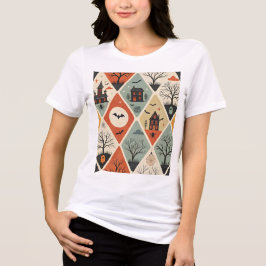 ダークゴースト柄 トライブレンドＴシャツ