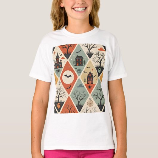 ダークゴースト柄 Tシャツ (正面)