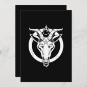 ダークゴートバプホメット、サタン・ルシファー・ベルゼブ・ギフト セーブザデート (正面/裏面)