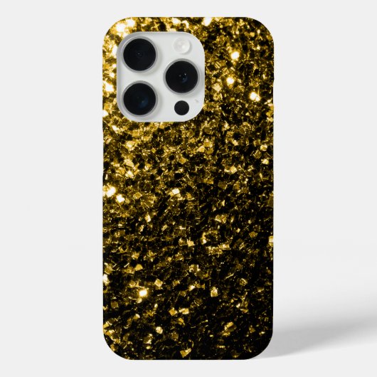 ダークゴールドの疑似ラメスパークル Case-Mate iPhoneケース (裏面)