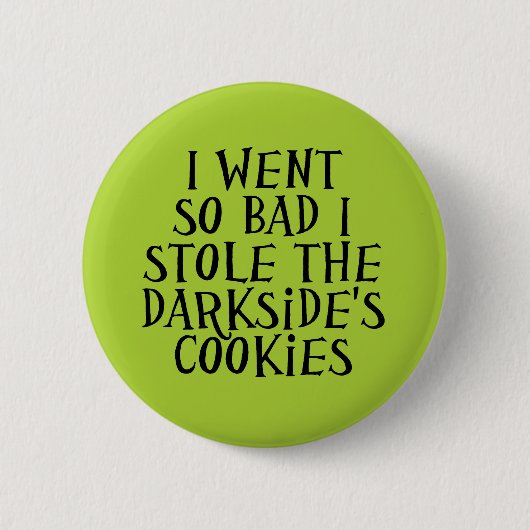 ダークサイドのクッキー 缶バッジ (正面)