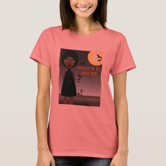 ダークサイドのTシャツに用心 Tシャツ (正面)