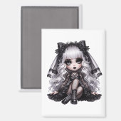 ダークサイドを持つ可愛いゴシックマグネット マグネット (正面/裏面)