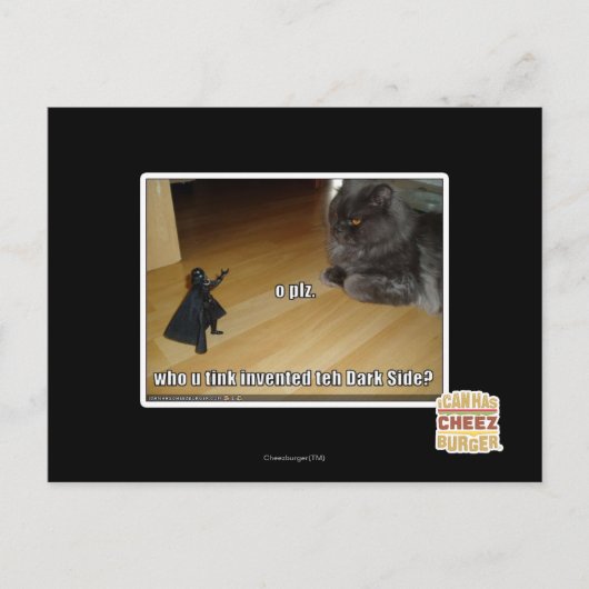 ダークサイドを発明したのは誰だ？ ポストカード (正面)