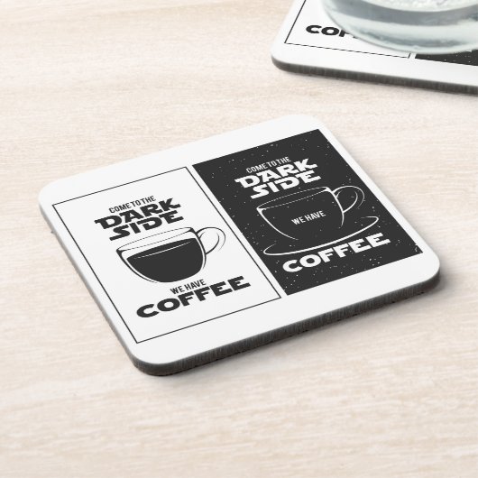 ダークサイドコーヒー | コースターはっきりしたセット コースター (左側)