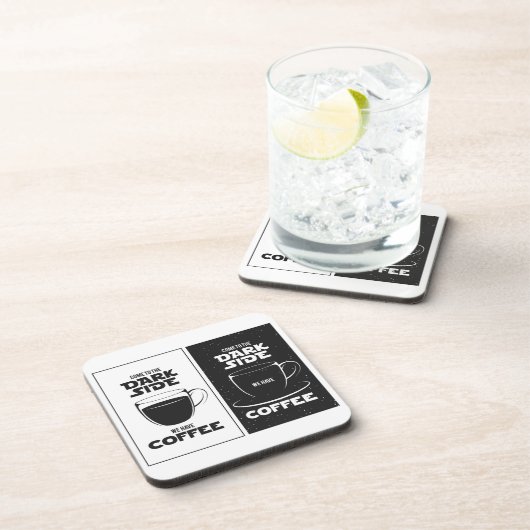 ダークサイドコーヒー | コースターはっきりしたセット コースター (右側)