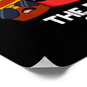 ダークサイド高速おもしろい食パンDark BG ポスター (角)