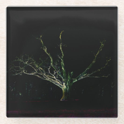 ダークサイド1のコースタクラム ガラスコースター (正面)