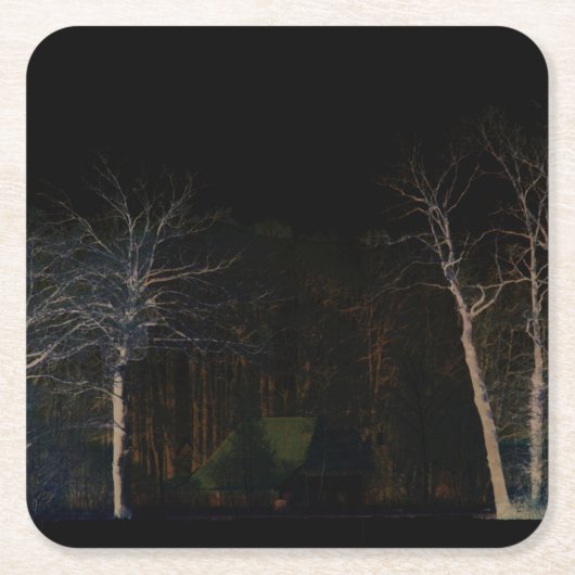 ダークサイド4コースタクナ スクエアペーパーコースター (正面)