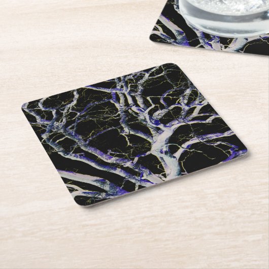 ダークサイド5コアステラ スクエアペーパーコースター (アングル)