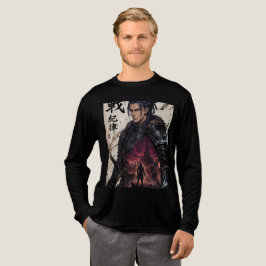 ダークサムライ ファンタジー戦士 グラフィックTシャツ トライブレンドＴシャツ