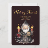 ダークサンタクリスマスホリデーカード シーズンカード (正面)