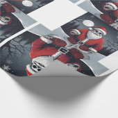 ダークサンタクロース光沢ラッピング紙 ラッピングペーパー (角)