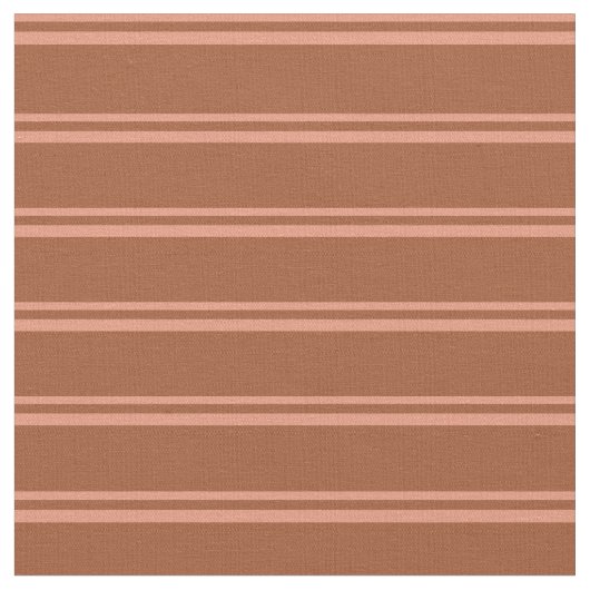 ダークサーモンとシエナ線 ファブリック (クローズアップ)