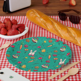 ダークシアンイースターパターン紙プレート ペーパープレート