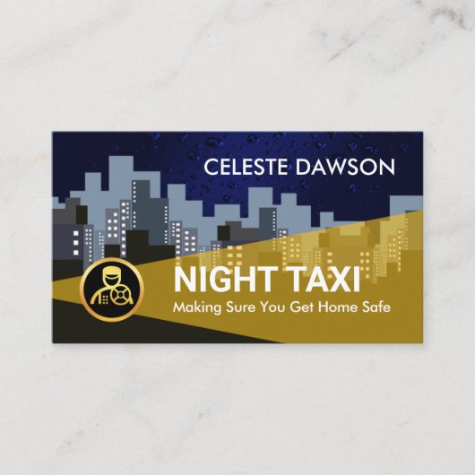 ダークシティシルエットナイトタクシー 名刺 (正面)