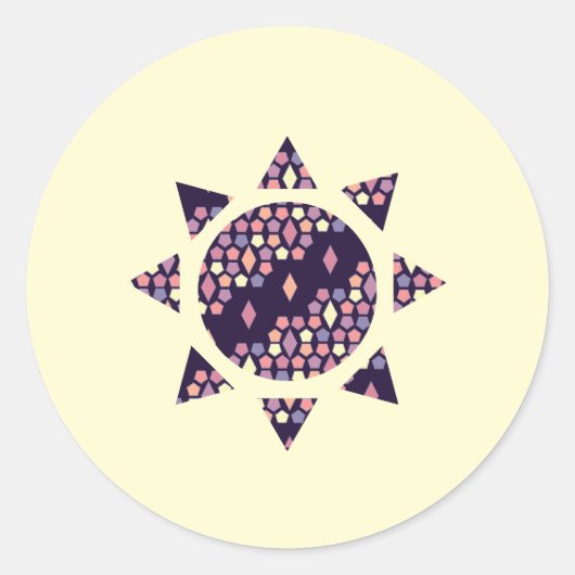 ダークシティトワイライトハニカムとダイヤモンドサン ラウンドシール (正面)