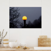 ダークシャドウフォグゴシック通りランプポスター ポスター (キッチン)