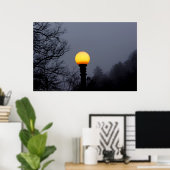 ダークシャドウフォグゴシック通りランプポスター ポスター (ホームオフィス)