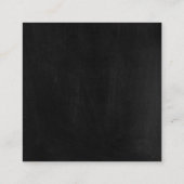 ダークシャルボードリングや輪表示ジュエリー包装 スクエア名刺 (裏面)