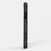 ダークシルバーグスタイリッシュレーグリッター Case-Mate iPhoneケース (裏面/右)