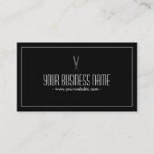 ダークシンプル名刺ののシザー 名刺 (正面)