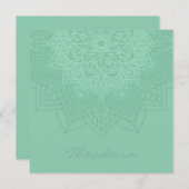 「ダークシーグリーン」マンダラ ノートカード (正面/裏面)