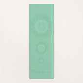 "ダークシーグリーン"マンダラ – ヨガマット (正面)