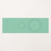 "ダークシーグリーン"マンダラ – ヨガマット (正面(横))